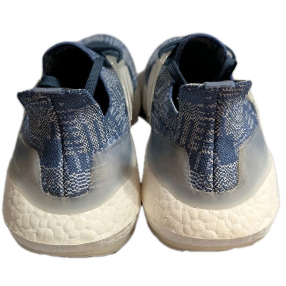adidas UltraBoost 21 Sashiko FX7729 Mens 9 Blue Plaid Running Shoes Sneakers - Picture 4 of 8